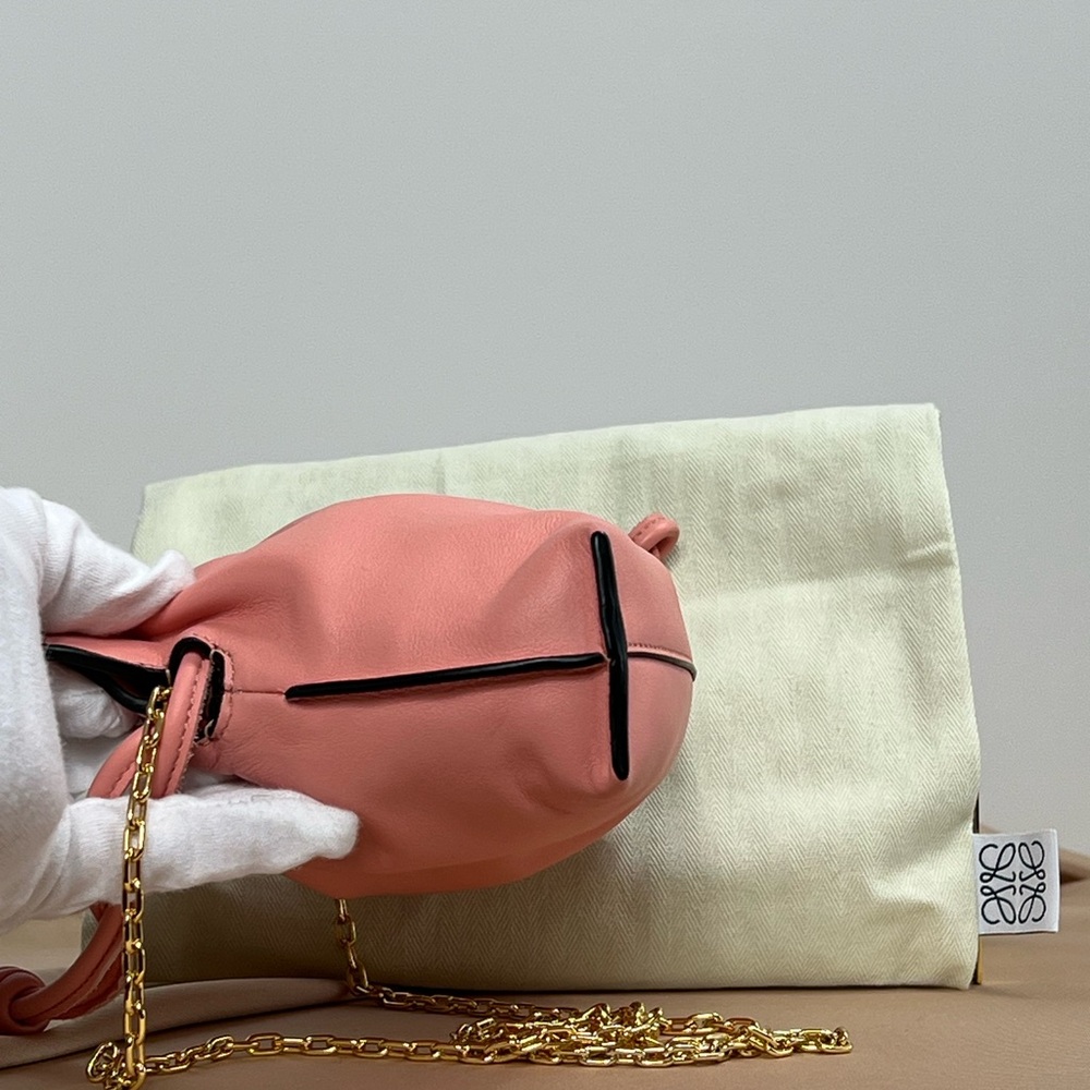 PINK FLAMENCO CLUTCH BAG, NANO SIZE—UNUSED CONDITION—NOT AVAILABLE IN STORES - Picture 6 of 14